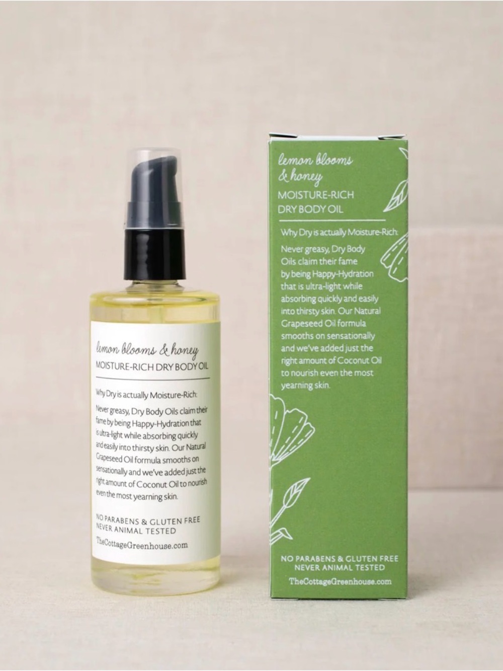 The Cottage Greenhouse Lemon Blooms & Honey Moisture-Rich Dry Body Oil - Yellow - Picture 3 of 5